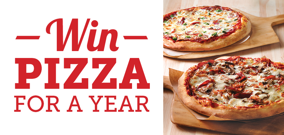 FREE PIZZA FOR A YEAR!