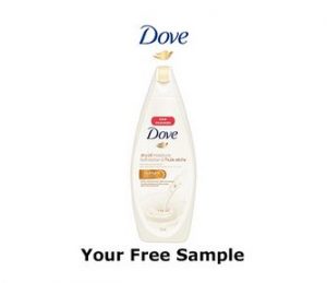 free dove dry oil moisture body wash sample