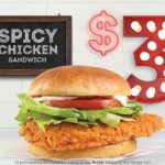 Wendy's Spicy Chicken For $3