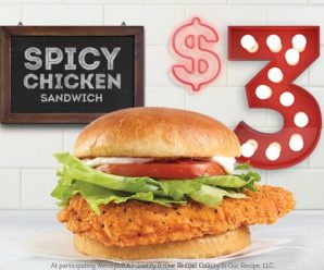 Wendy’s Spicy Chicken For $3